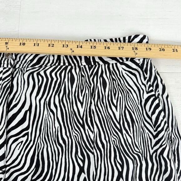 Michael Kors Womens Linen Blend Cargo Pants Plus Size 2X Zebra Print Casual - Picture 13 of 16